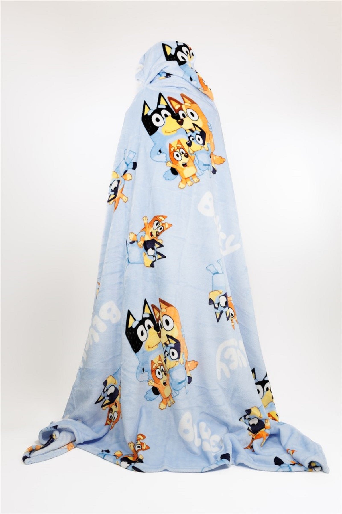 Bluey Kuscheldecken-Set 120x150 cm Flauschige Decke & Warme Kapuze