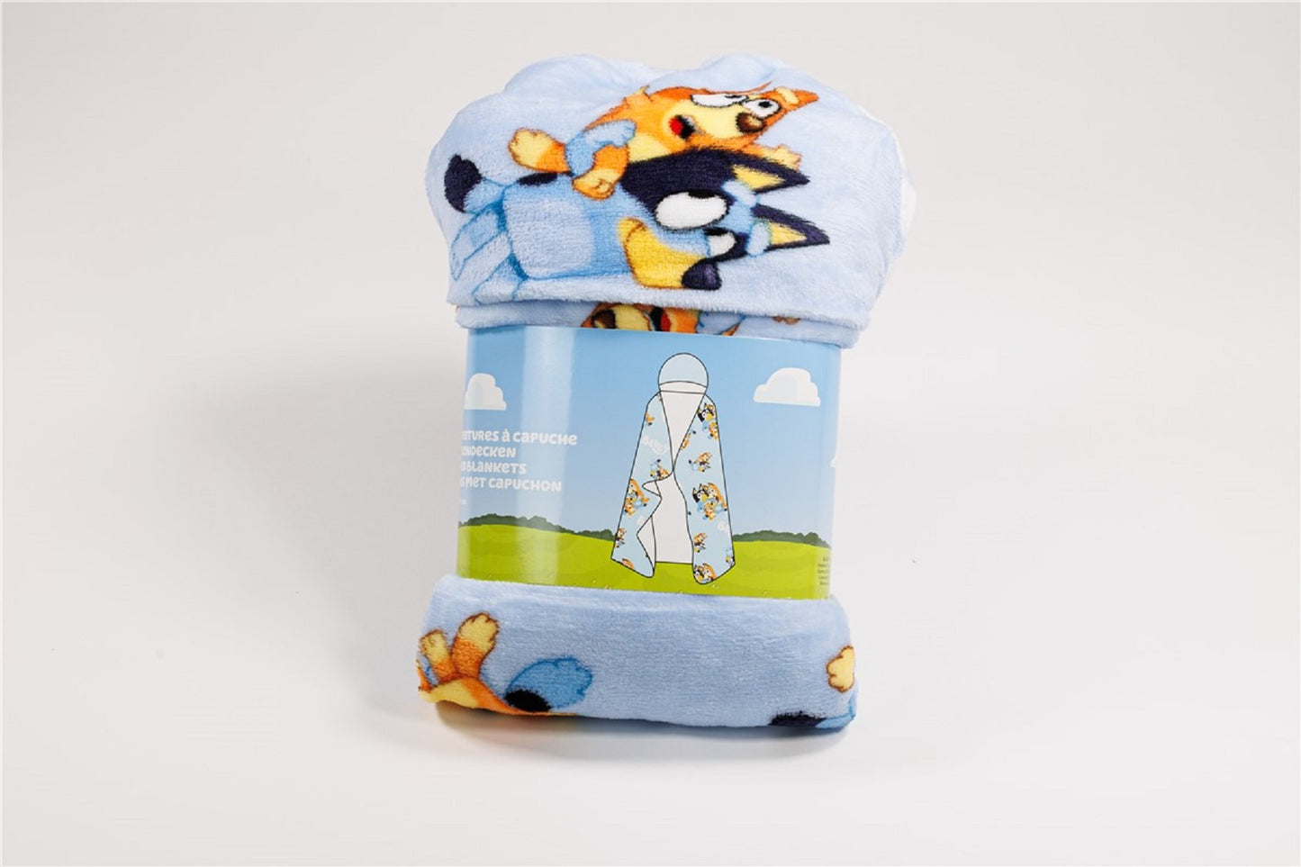 Bluey Kuscheldecken-Set 120x150 cm Flauschige Decke & Warme Kapuze