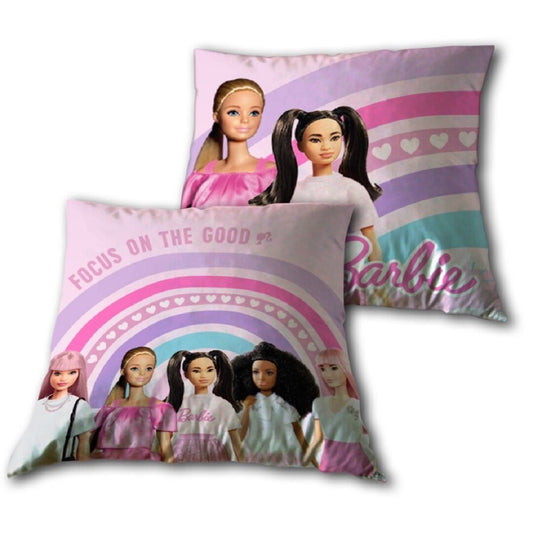 Barbie Dekokissen aus Baumwolle – Perfektes Couchkissen für Kinder & Erwachsene (1 Stück)