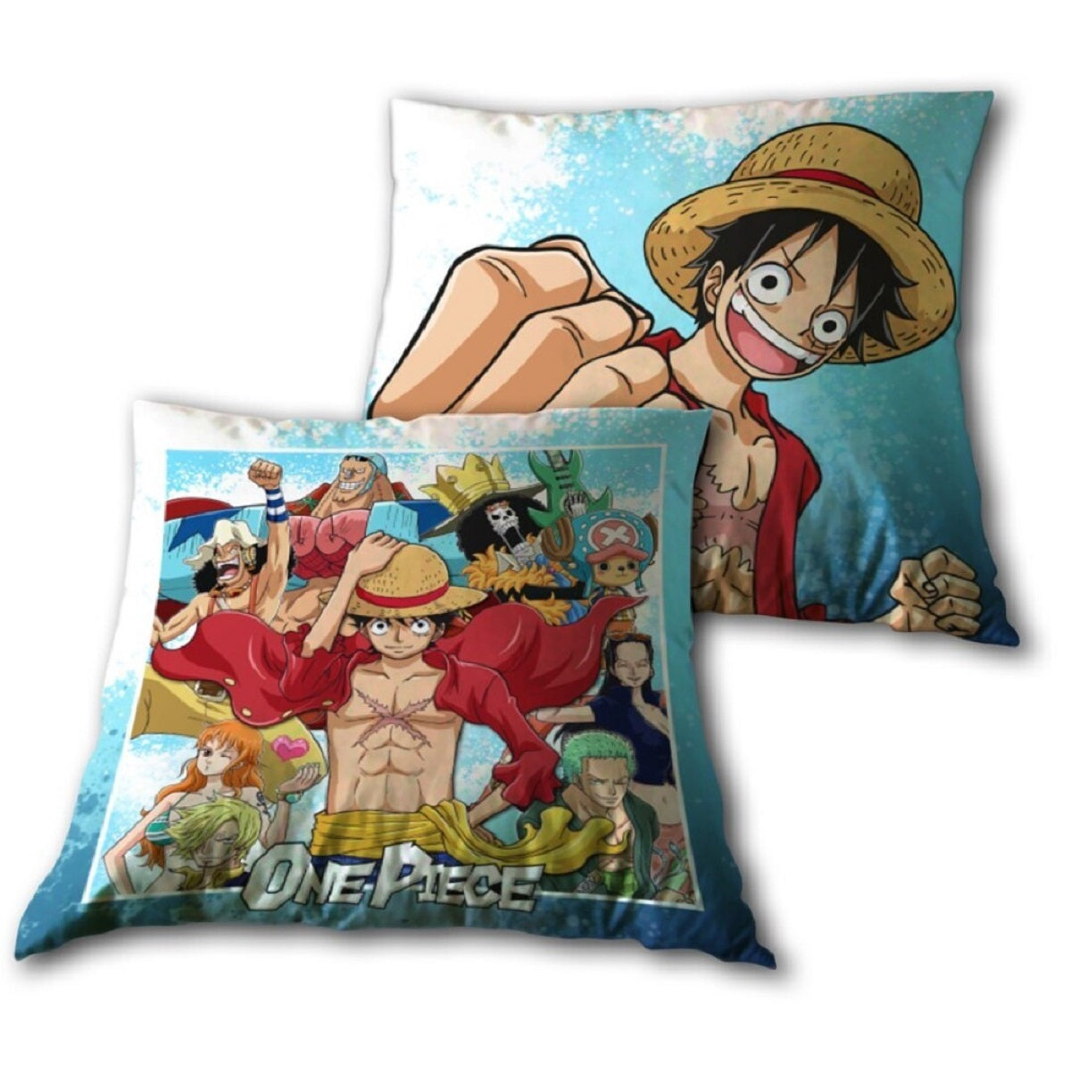 One Piece Dekokissen aus Baumwolle – Perfektes Couchkissen für Kinder & Erwachsene aus Baumwolle (1 Stück)