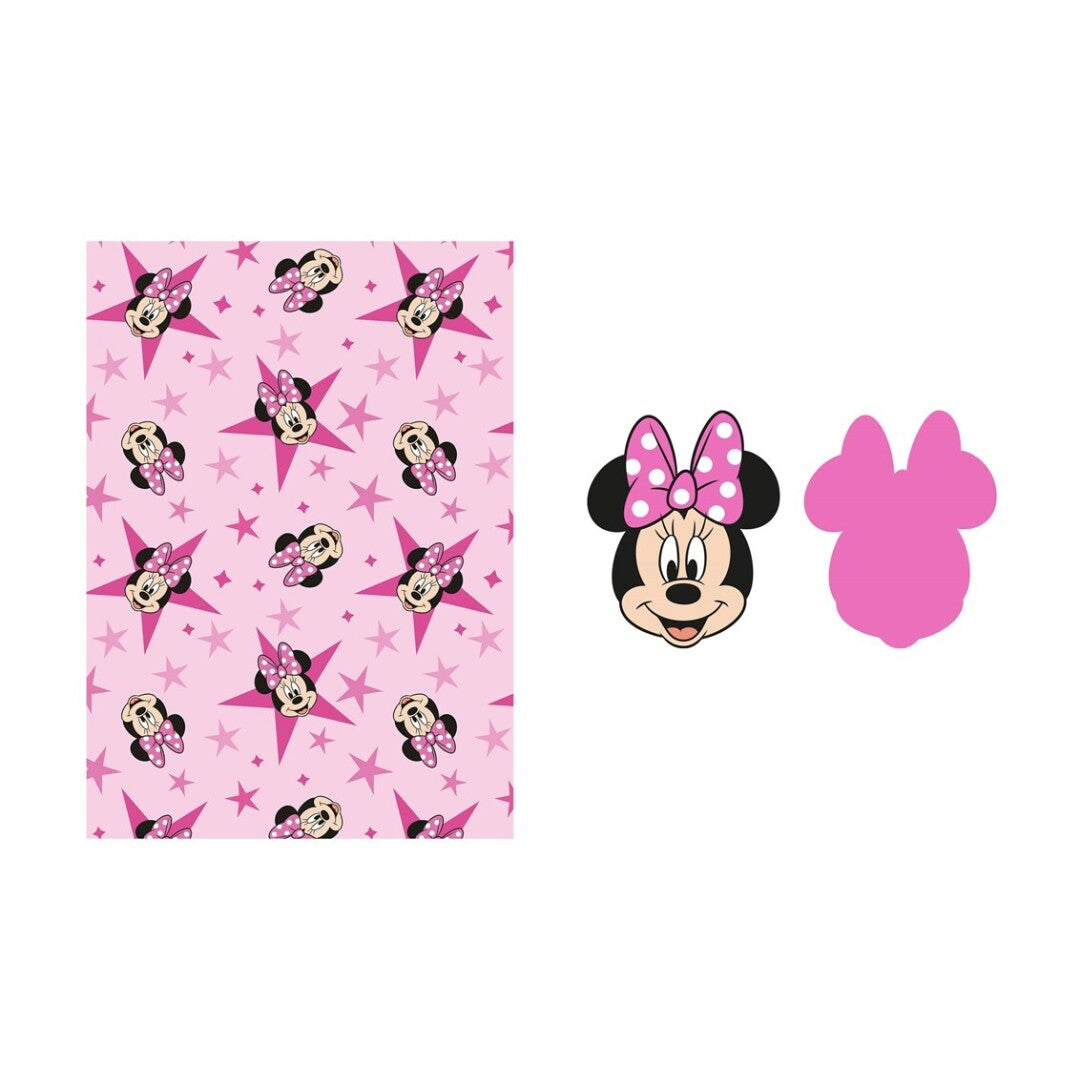 Disney Minnie Mouse Kinder Kuschelset mit Kissen und Decke 100 × 140 cm für Schlafzimmer und Sofa