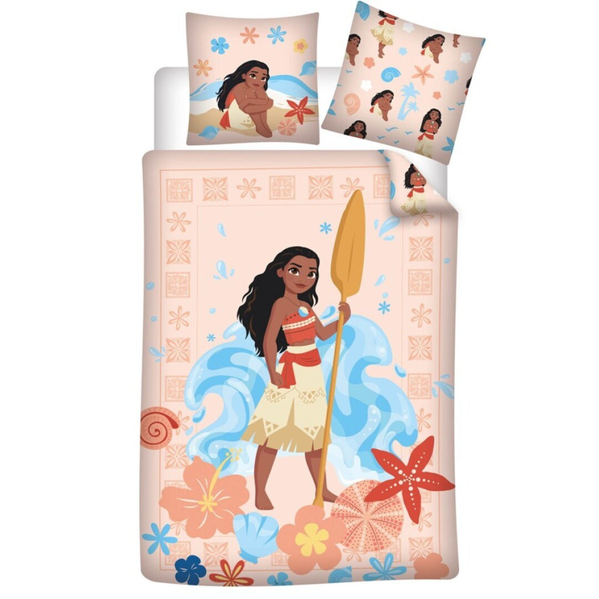 Disney Vaiana Bettwäsche 140x200 + Kissen 65x65 cm Kinder Bettset Polycotton