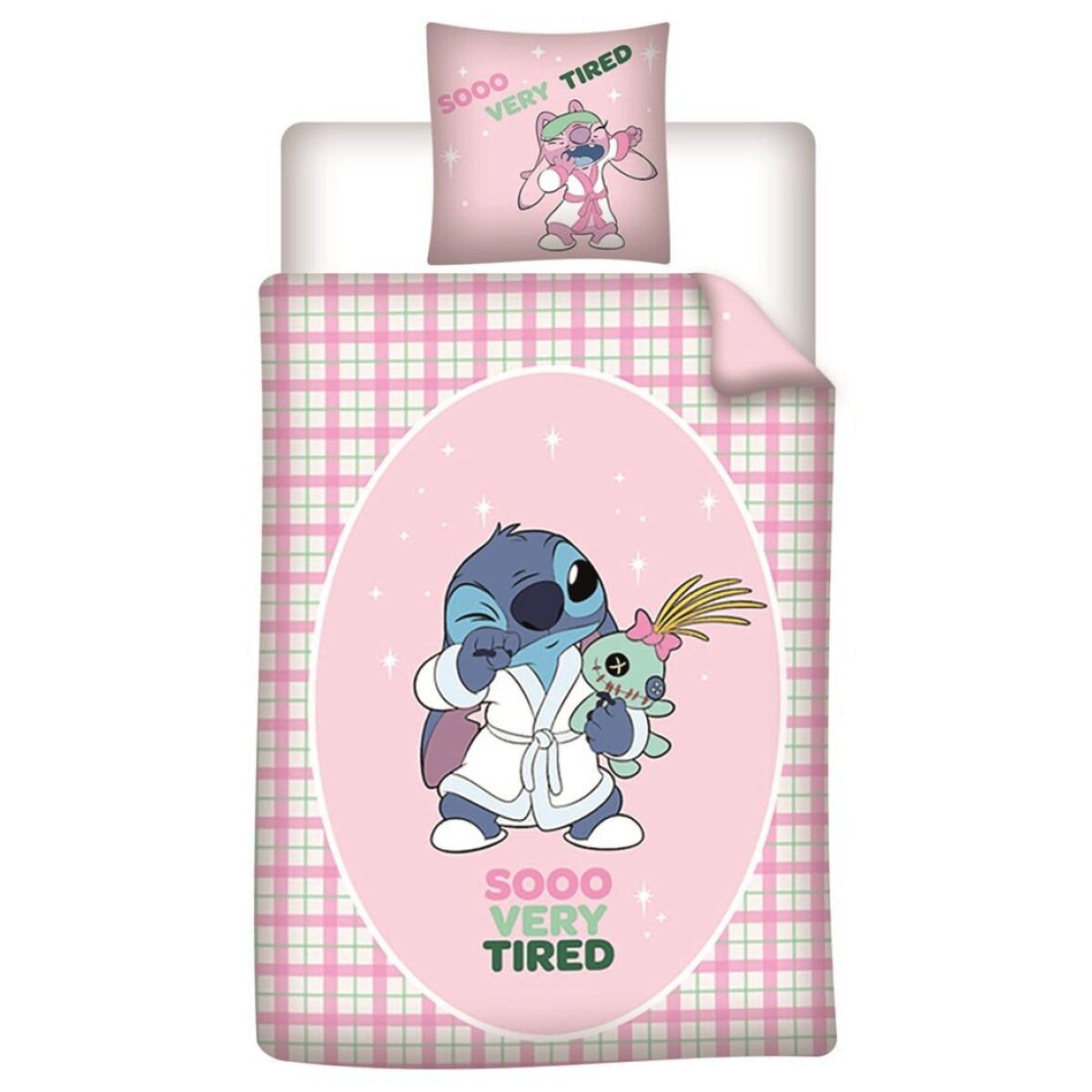 Disney Stitch Bettwäsche 140x200 cm + Kissen 65x65 cm Polycotton