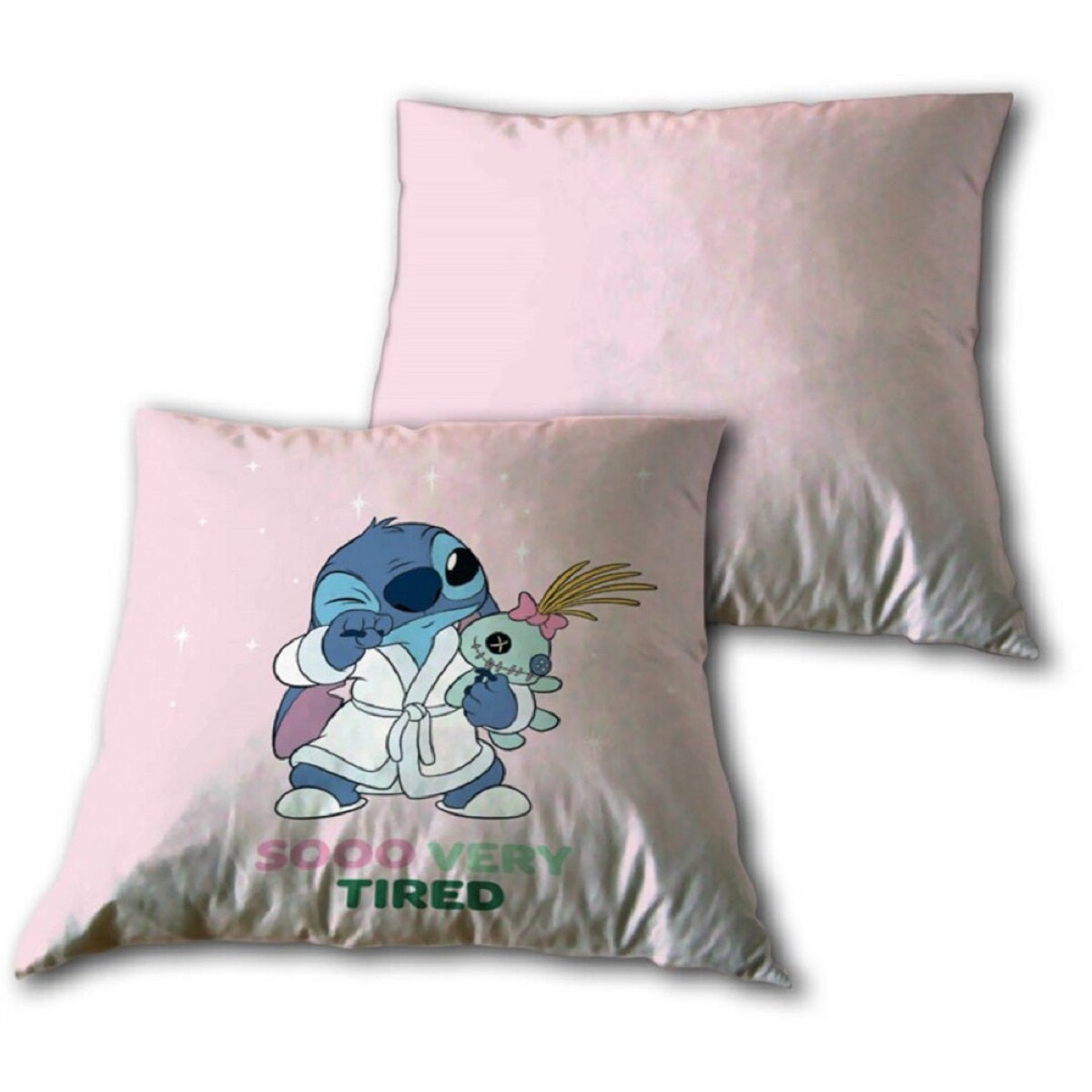 Disney Stitch 1 Stück Pocket Kissen aus Velboa 35 × 35 cm Weich und Dekorativ