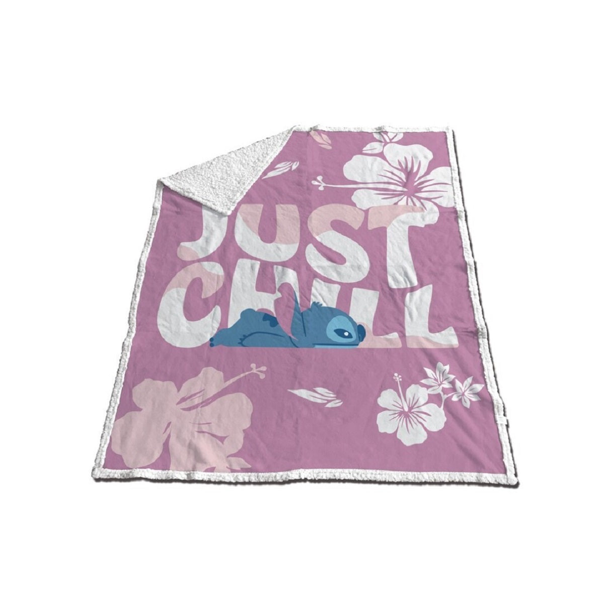 Disney Lilo & Stitch Sherpa Decke Wohndecke 130 × 170 cm extra weich