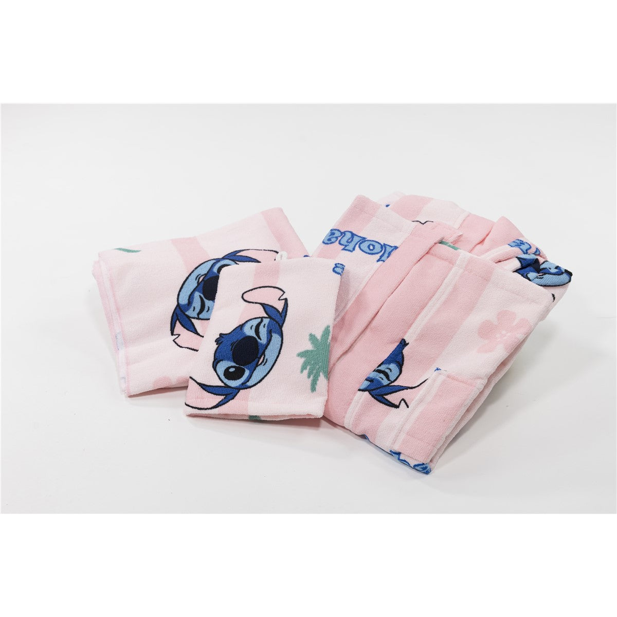 Disney Lilo & Stitch Bade Set für Kinder Bademantel Handtuch und Waschhandschuh