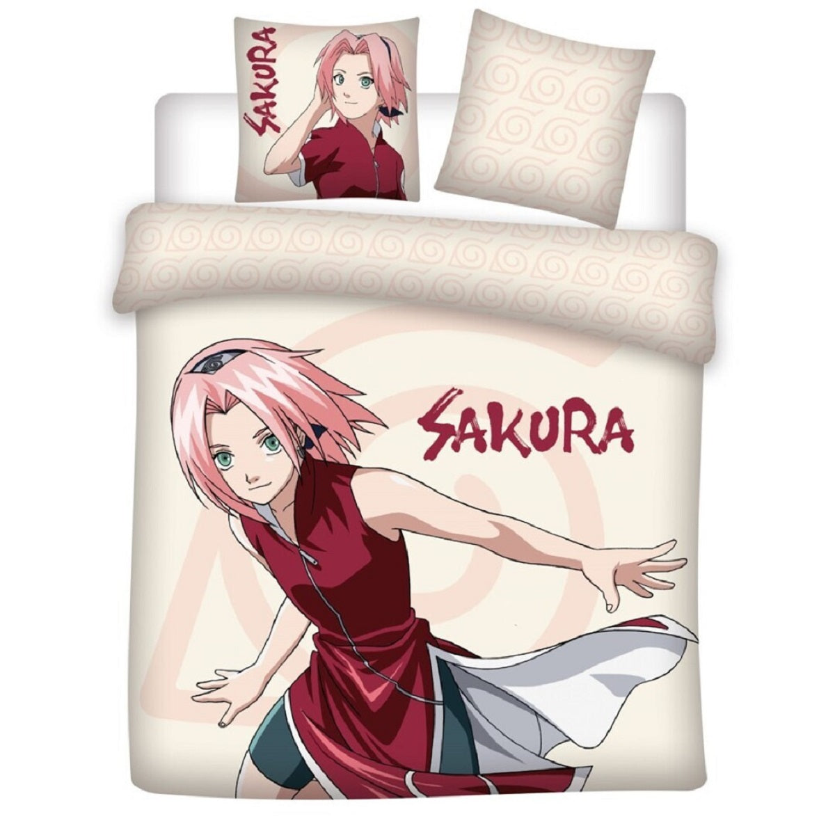 Naruto Bettwäsche Set 240 × 220 cm mit 2x Kissenbezug 65x65 cm