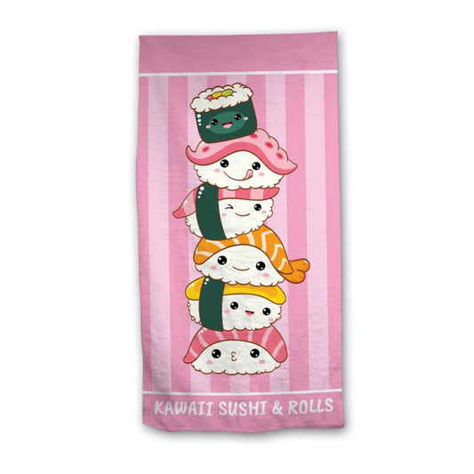 Kawaii Strandtuch 70 × 140 cm leicht und schnelltrocknend