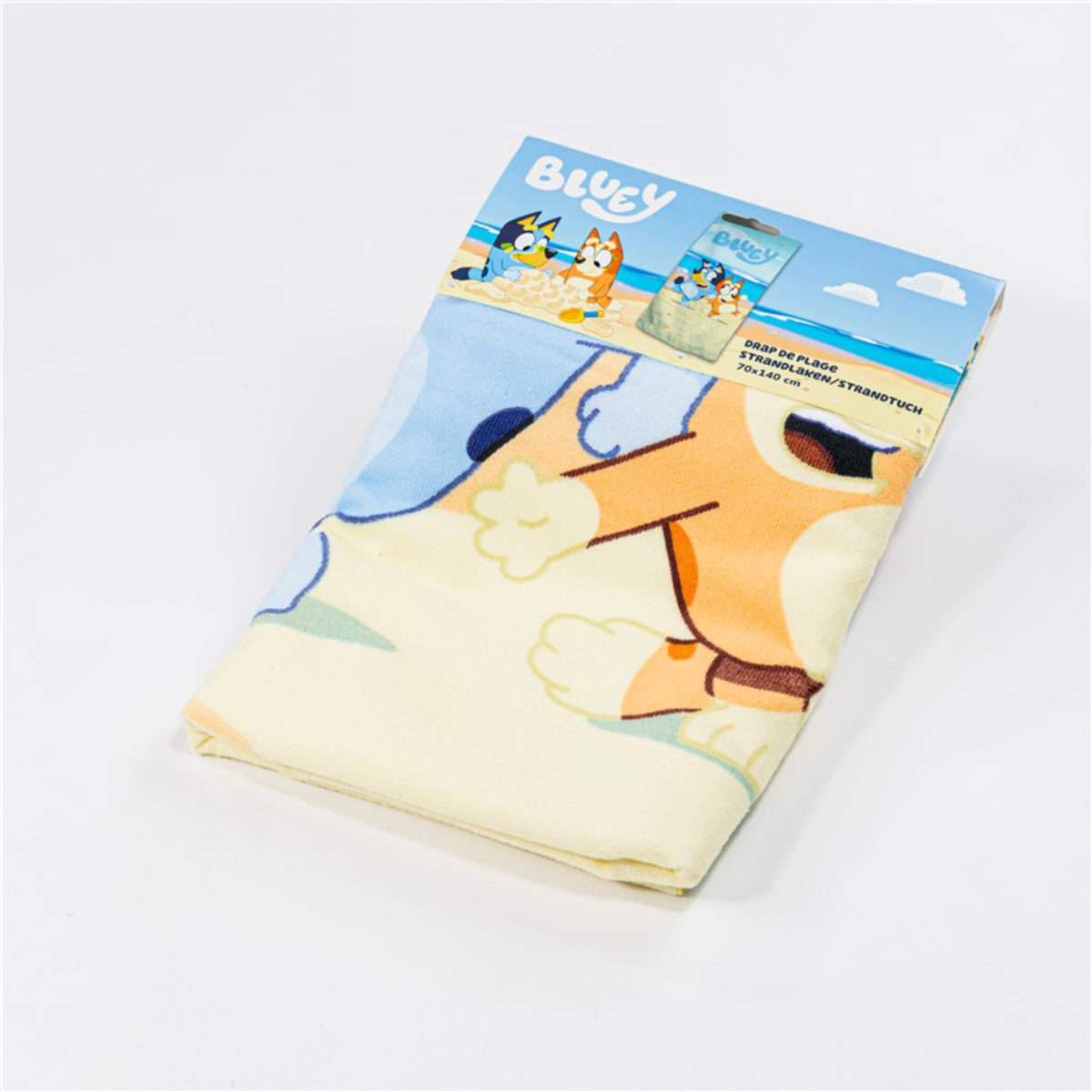Bluey 140x70 cm Kinder Badehandtuch Polyester Strand Schwimmbad Reise