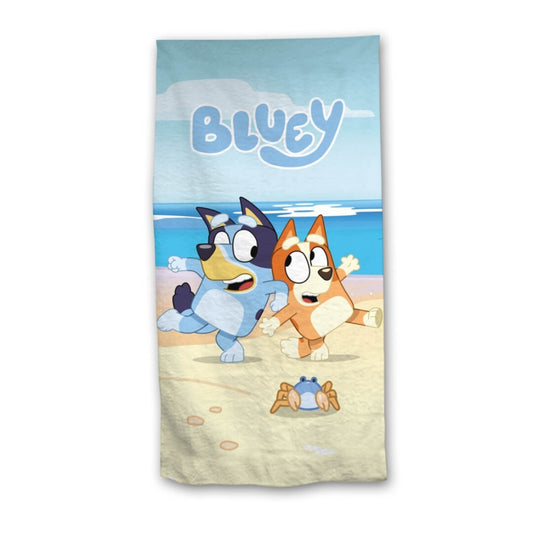 Bluey 140x70 cm Kinder Badehandtuch Polyester Strand Schwimmbad Reise