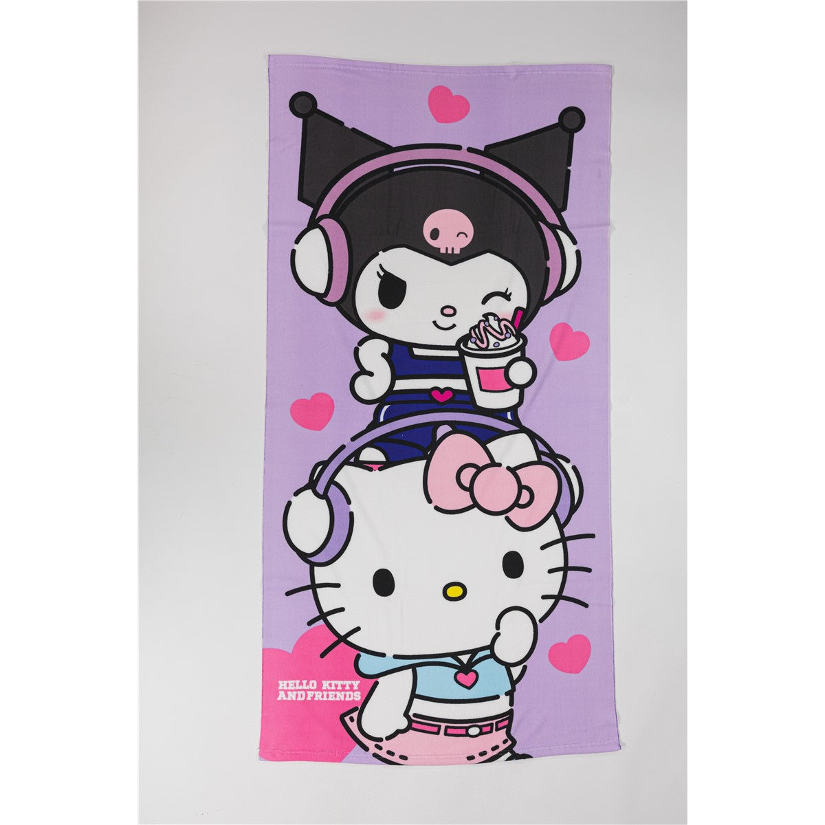 Hello Kitty Strandtuch 70 × 140 cm leicht und schnelltrocknend