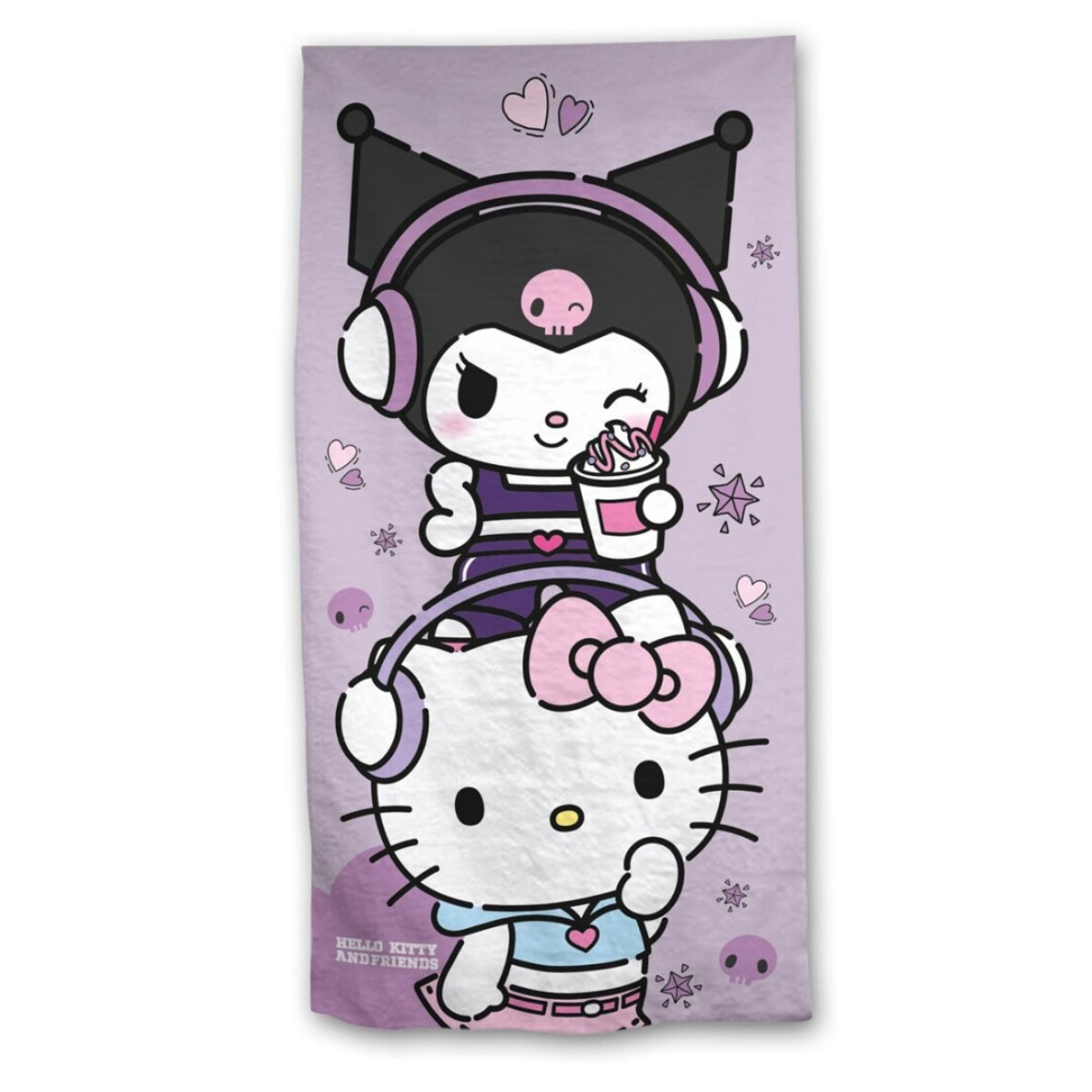 Hello Kitty Strandtuch 70 × 140 cm leicht und schnelltrocknend