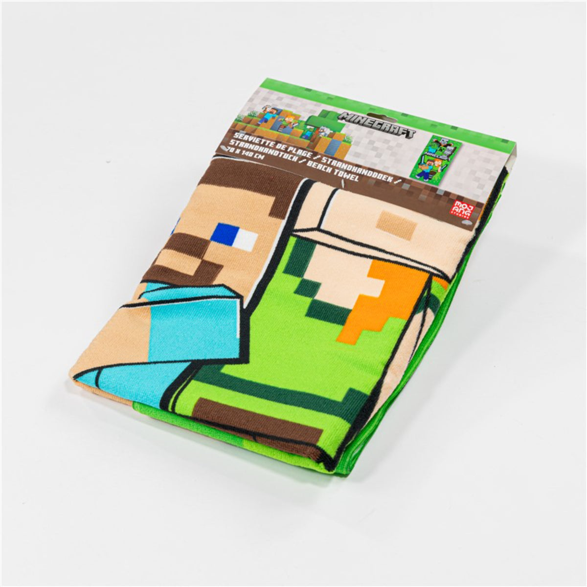Minecraft Strandtuch 70 × 140 cm leicht und schnelltrocknend