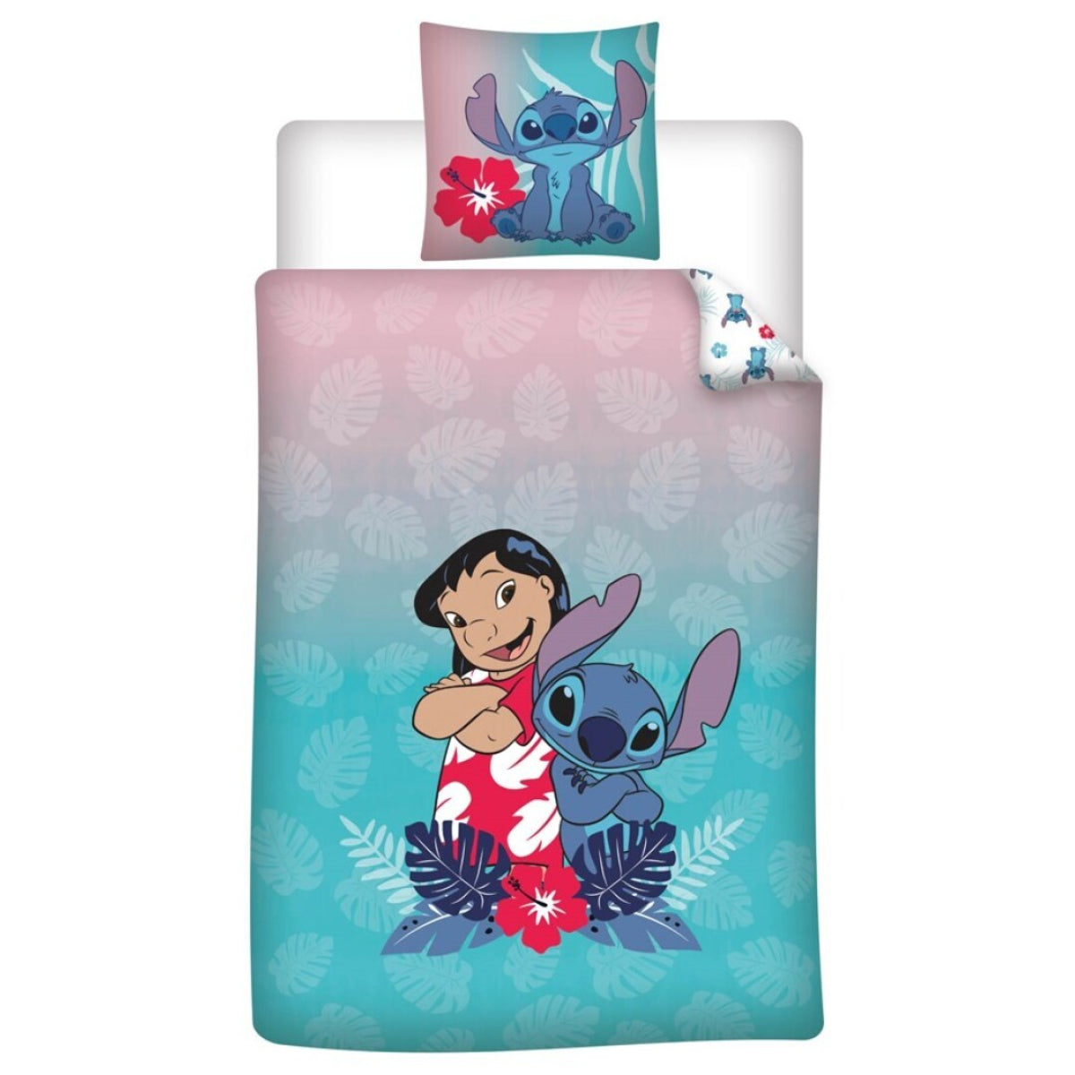 Disney Stitch Bettwäsche Kinder Bettbezug Kissenbezug Schlafzimmerset 140x200 65x65 cm