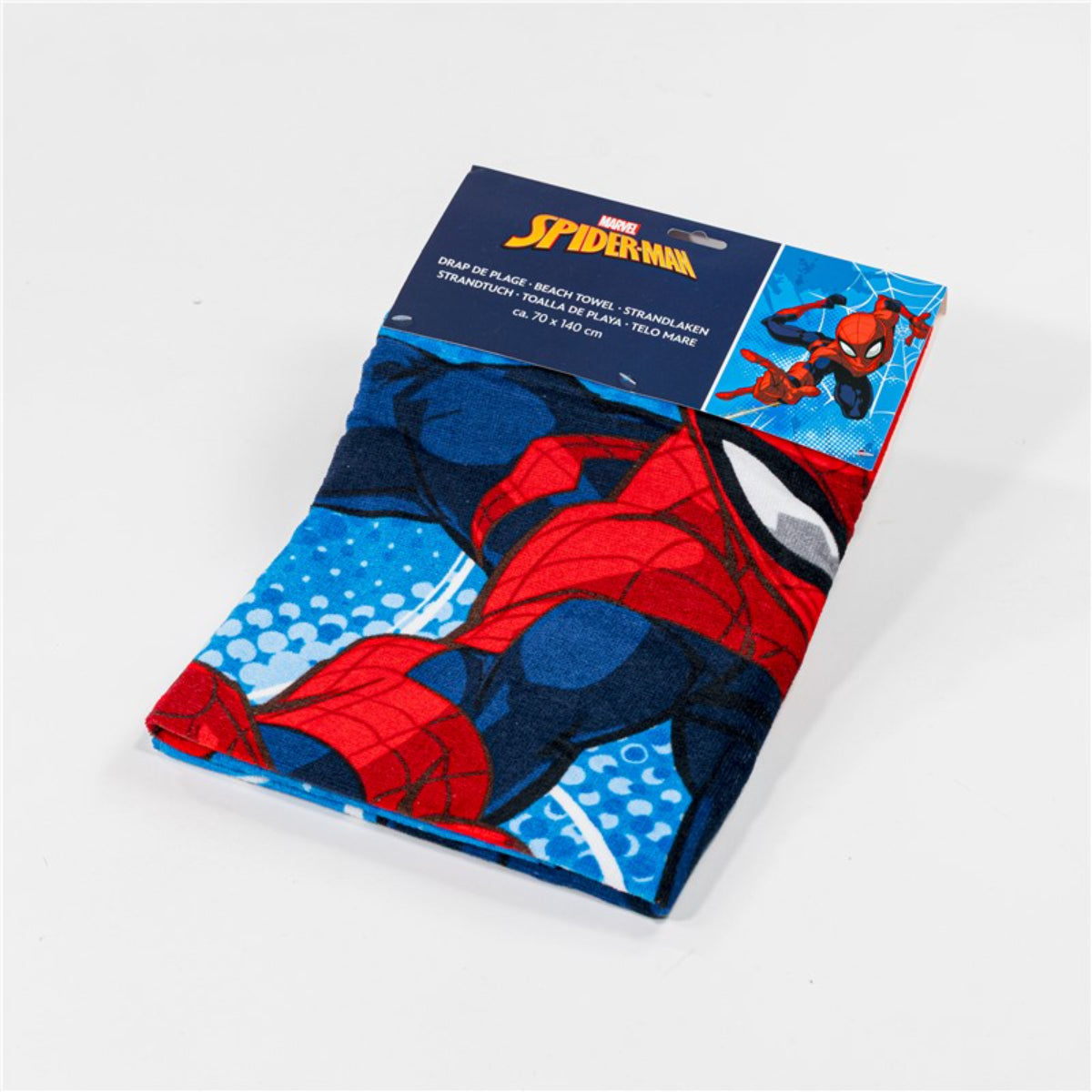 Spiderman Kinder Strandtuch Badetuch Baumwolle für Strand und Schwimmbad 70x140 cm