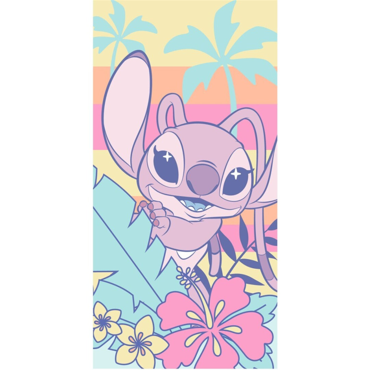 Disney Stitch Kinder Strandtuch Badetuch für Strand und Schwimmbad 70x140 cm