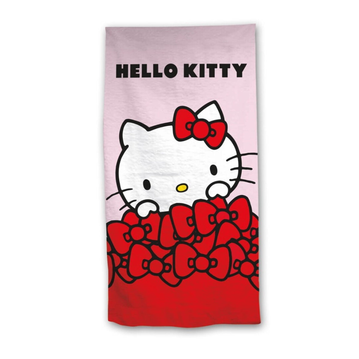 Hello Kitty Kinder Strandtuch Badetuch Baumwolle für Strand und Schwimmbad 90x170 cm