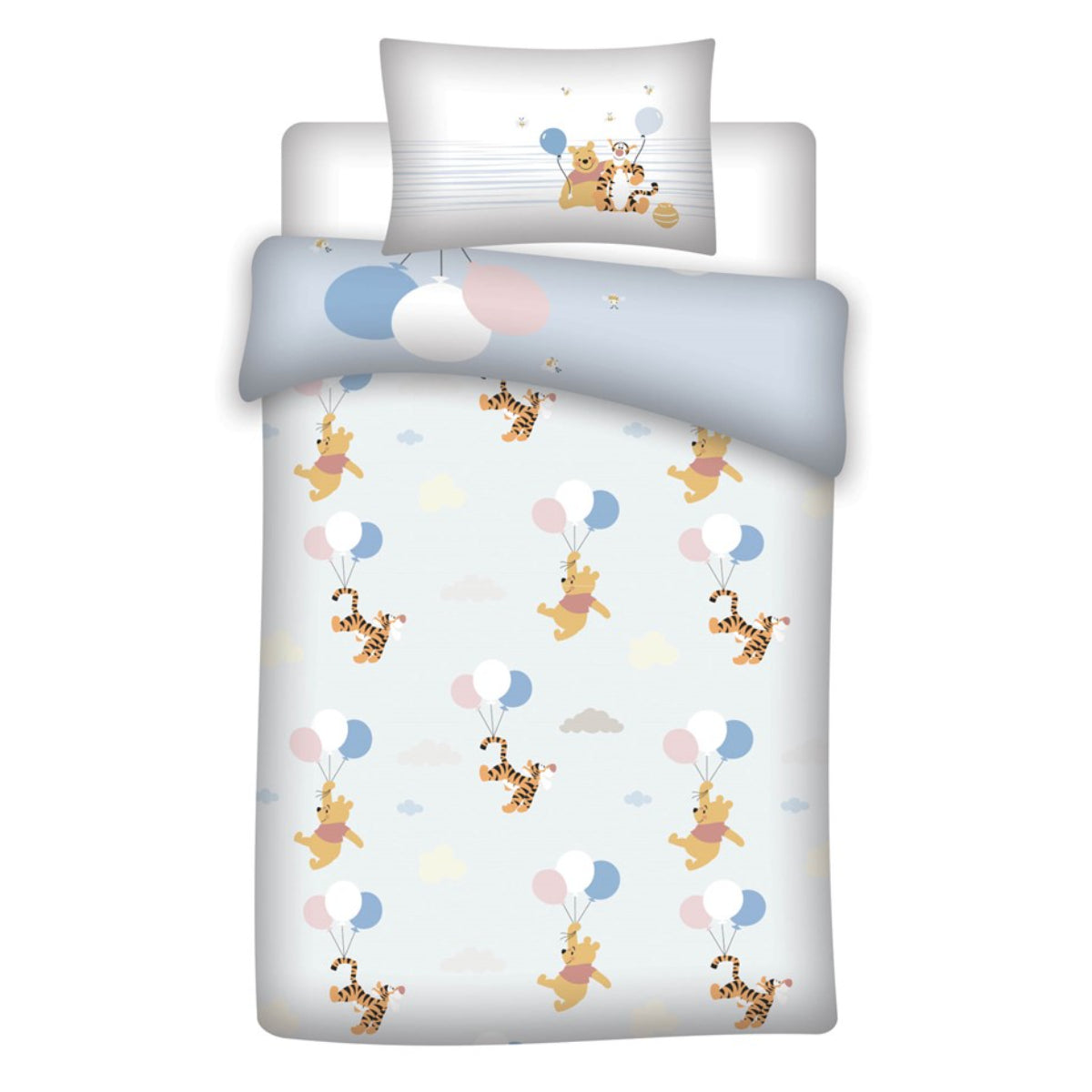 Disney Winnie the Pooh Kinder Bettwäsche Set 100 × 140 cm mit Kissenbezug 40 × 60 cm
