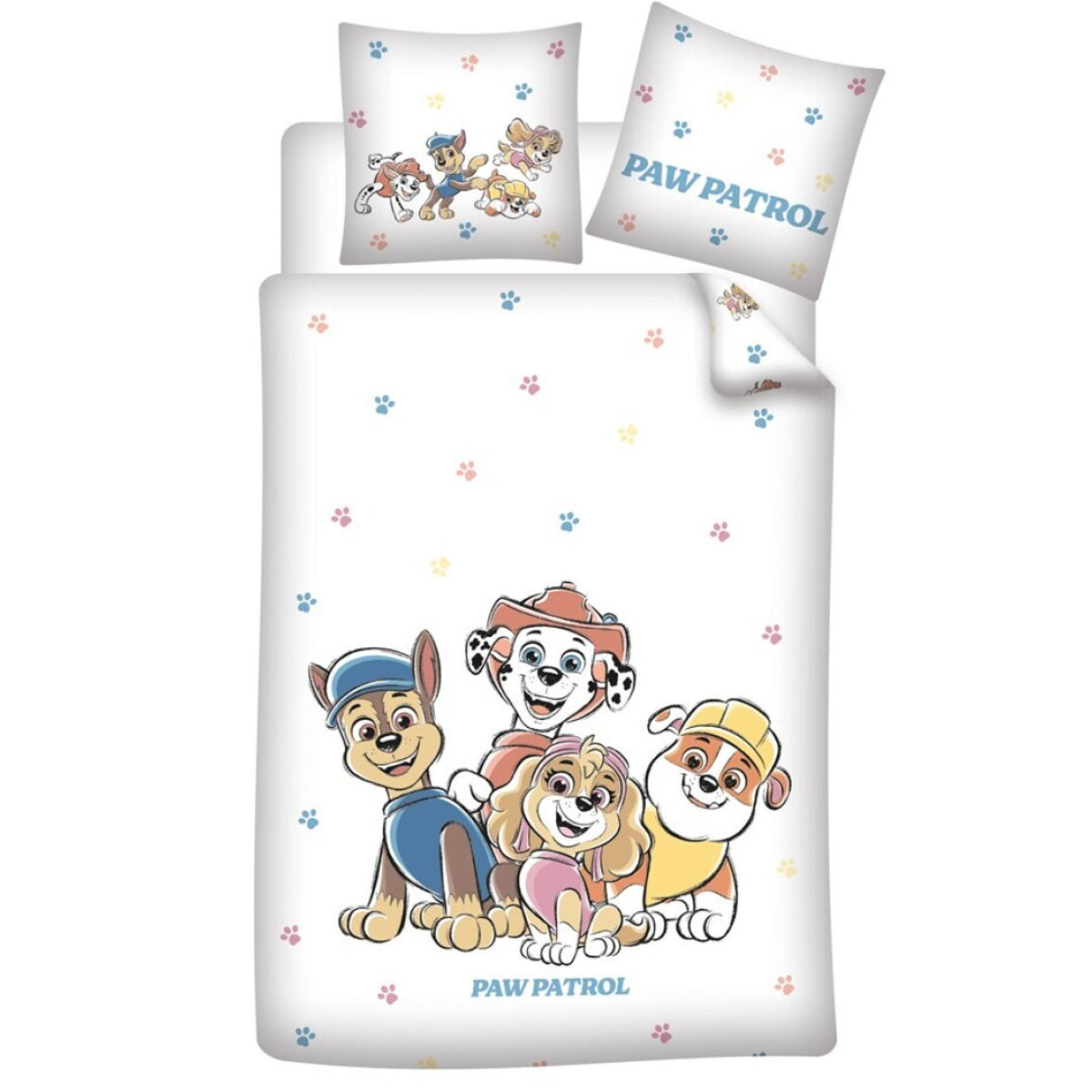 PAW Patrol Kinder Bettwäsche Set 100 × 140 cm mit Kissenbezug 40 × 60 cm für Kinderbett