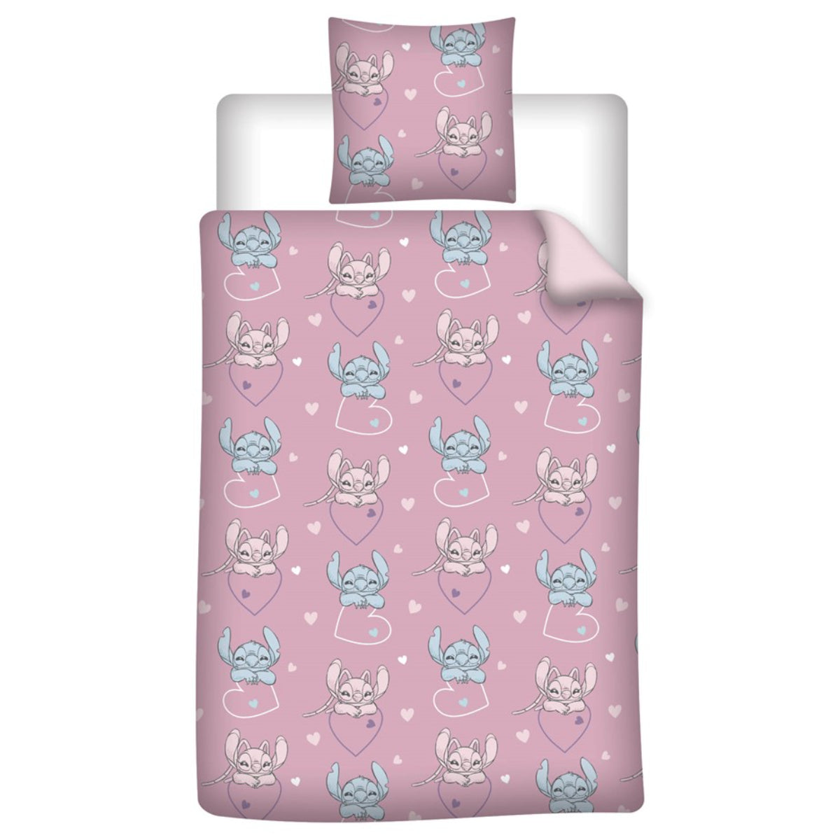 Disney Stitch Bettwäsche Set 140 × 200 cm mit Kissenbezug 65 × 65 cm für Kinderzimmer