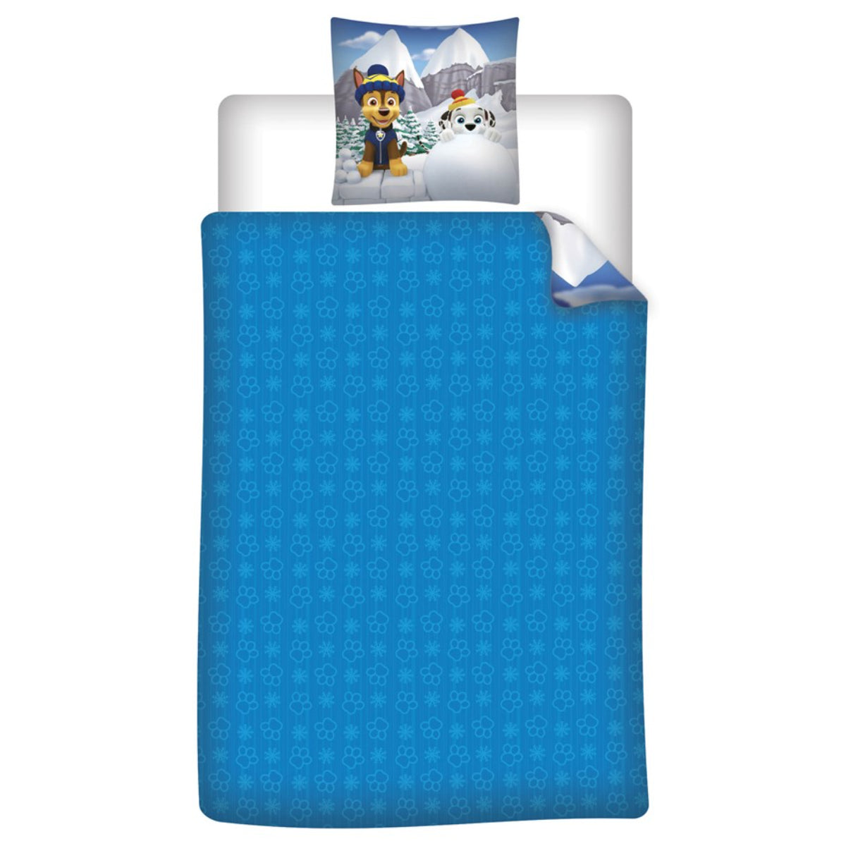 Paw Patrol Flanell Bettwäsche Set 140 × 200 cm mit Kissenbezug 65 × 65 cm für Kinderzimmer