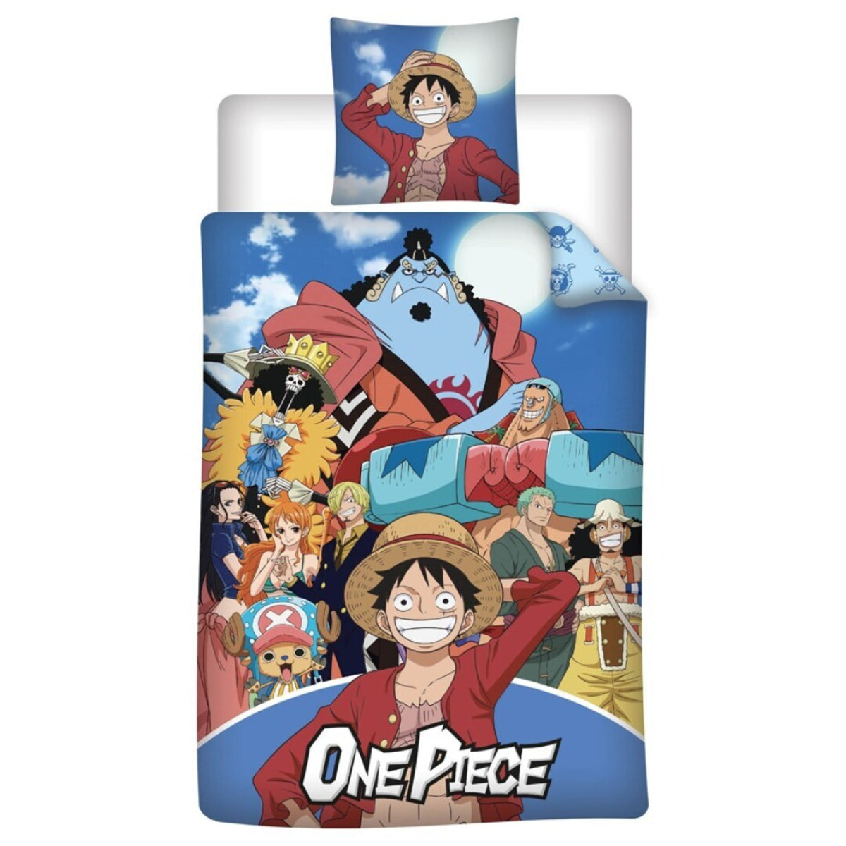 One Piece Bettwäsche Set 140 × 200 cm mit Kissenbezug 65 × 65 cm für Schlafzimmer