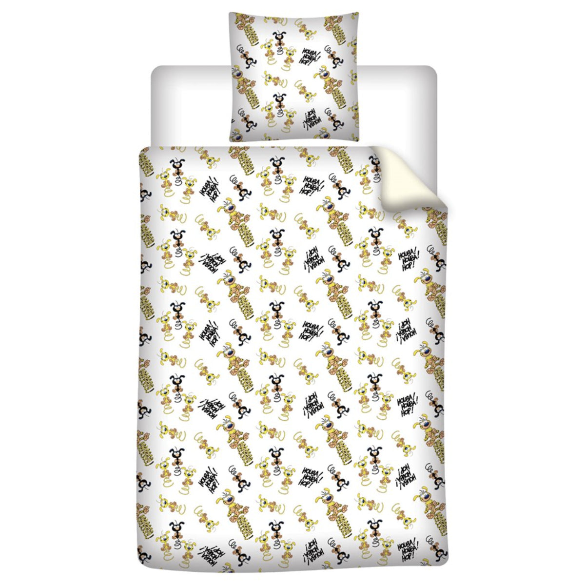 Marsupilami Bettwäsche Set 140 × 200 cm mit Kissenbezug 65 × 65 cm für Kinderzimmer