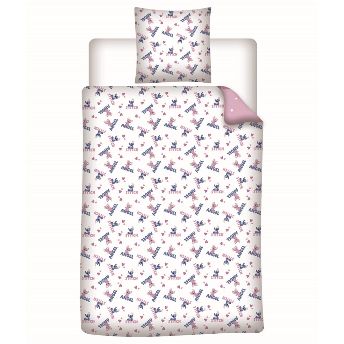 Disney Stitch Bettwäsche Set 140 × 200 cm mit Kissenbezug 65 × 65 cm für Kinderzimmer