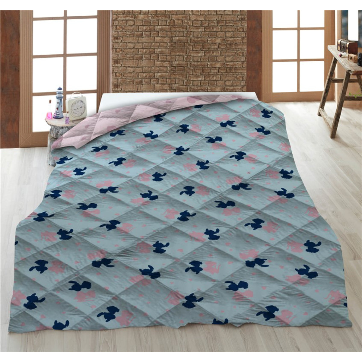 Disney Lilo & Stich Bettdeckenbezug 140 × 200 cm Schlafzimmer und Kinderzimmer