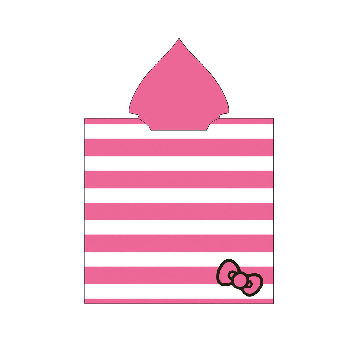 Sanrio Hello Kitty Poncho Kinder 60 × 120 cm leichter Überwurf für Reisen und Freizeit