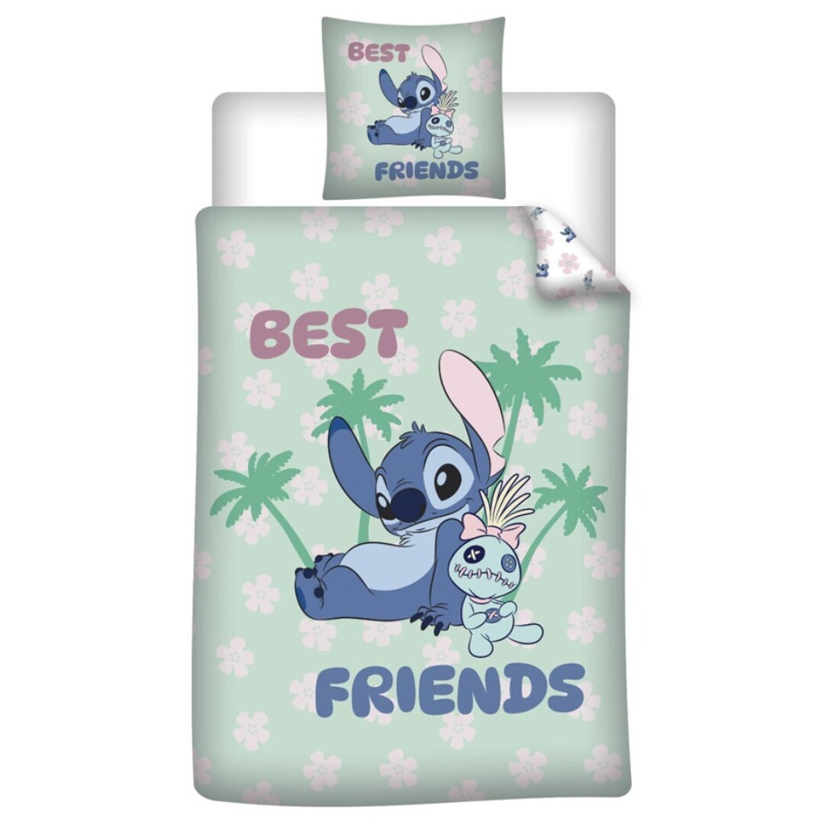 Disney Stitch Bettwäsche Set 140 × 200 cm mit Kissenbezug 65 × 65 cm für Kinderzimmer