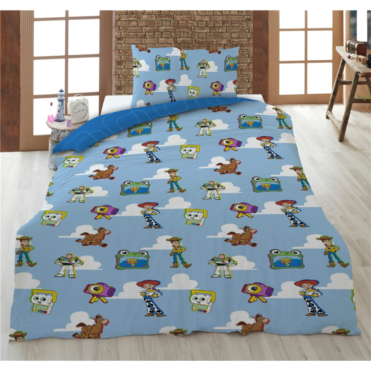 Play Mobil Baumwolle Bettwäsche Set 160 × 210 cm mit Kissenbezug 65 × 100 cm für Schlafzimmer