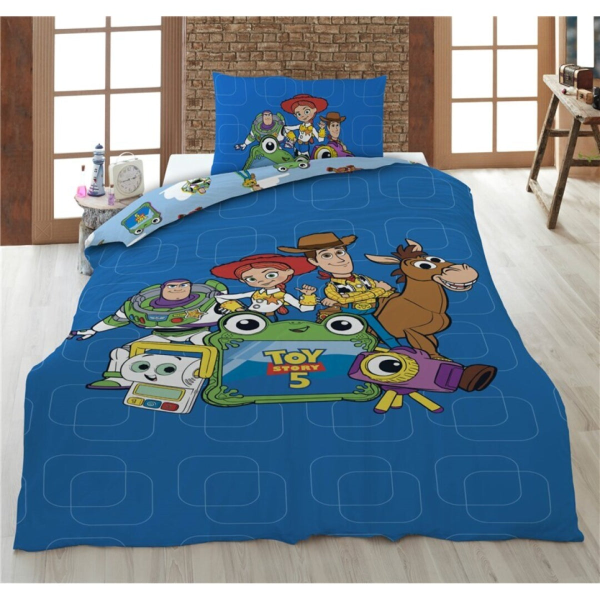 Play Mobil Baumwolle Bettwäsche Set 160 × 210 cm mit Kissenbezug 65 × 100 cm für Schlafzimmer