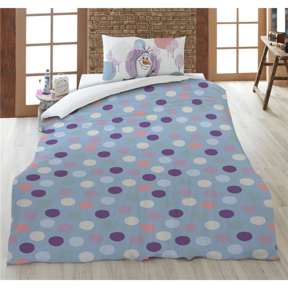 Disney Frozen Baumwolle Bettwäsche Set 160 × 210 cm Kissenbezug 65 × 100 cm Schlafzimmer
