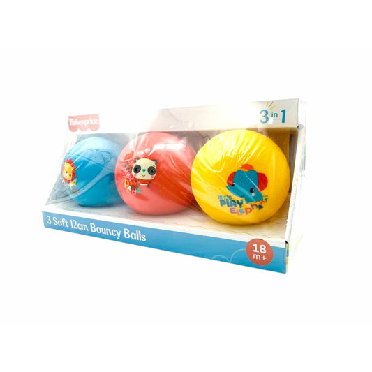 3-teiliges Set Weiche Flummis Gummibälle ⌀ 12 cm für Babys ab 18 Monaten