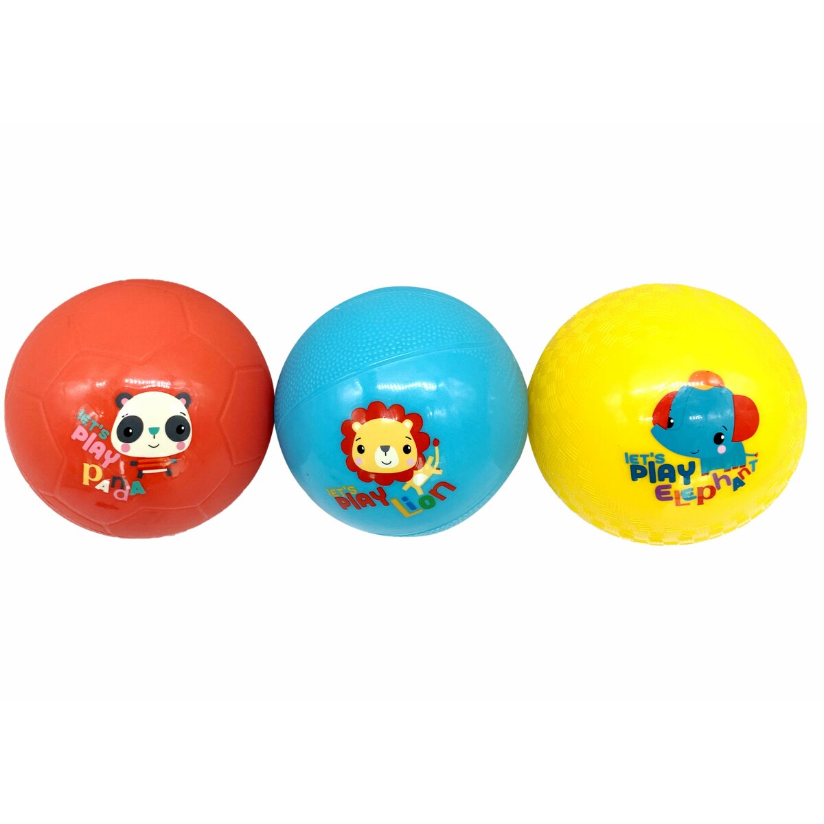 3-teiliges Set Weiche Flummis Gummibälle ⌀ 12 cm für Babys ab 18 Monaten
