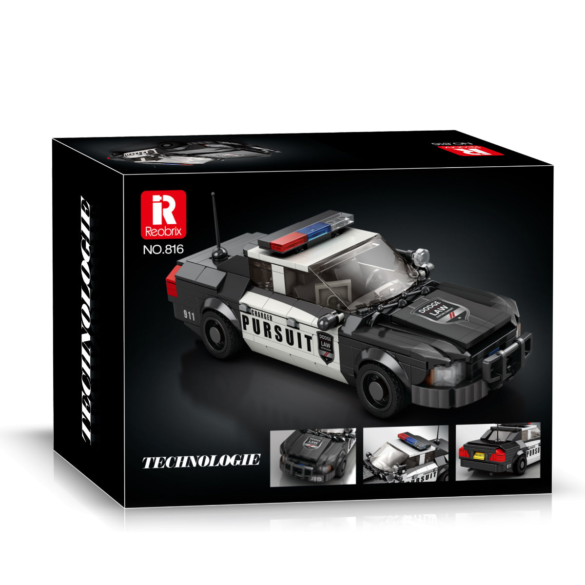 Reobrix 816 Polizeiwagen 1:24 Klemmbaustein Auto 404 Teile ab 14