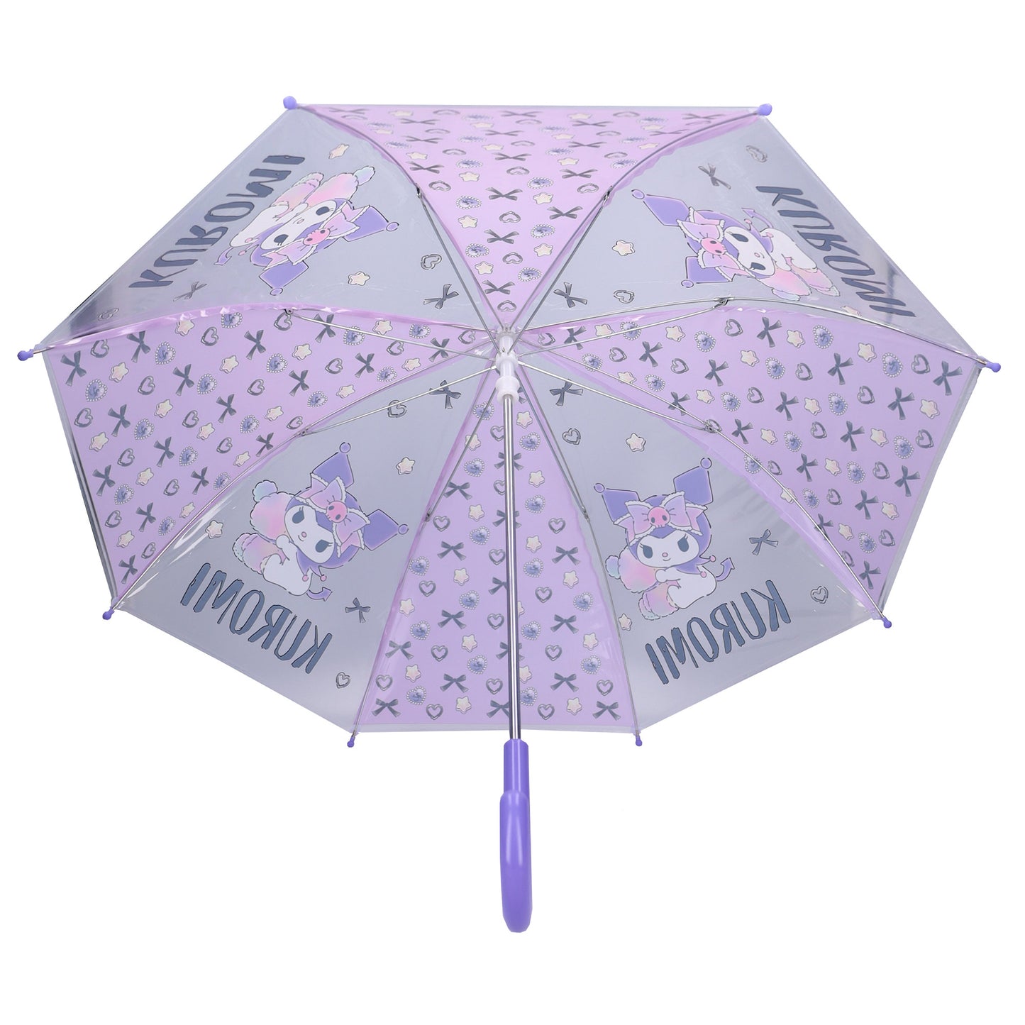 Hello Kitty Kuromi ⌀ 71 Kuromi Rainy Days Regenschirm für Kinder mit transparentem Design
