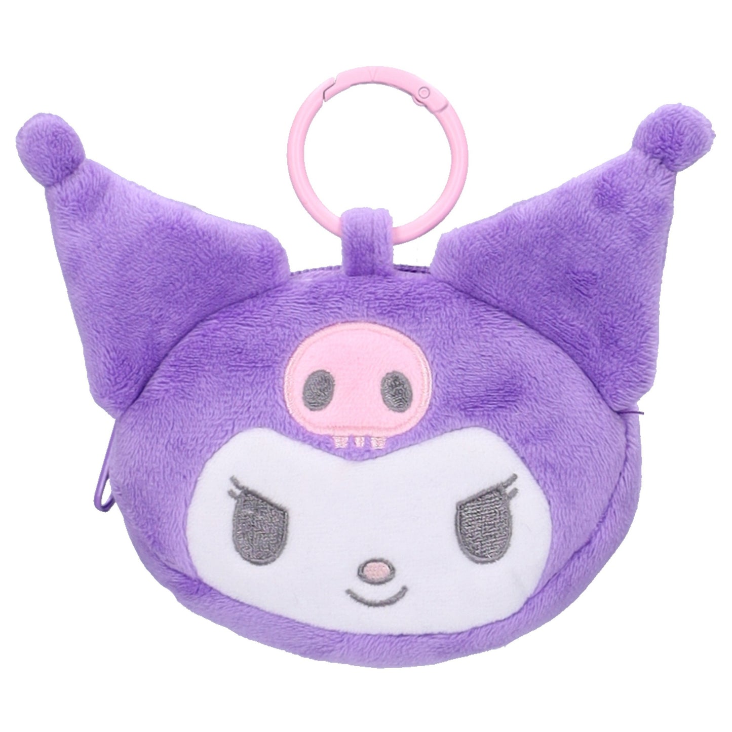 Hello Kitty Kuromi Schlüsselhänger Plushie Pals mit Reißverschlussfach