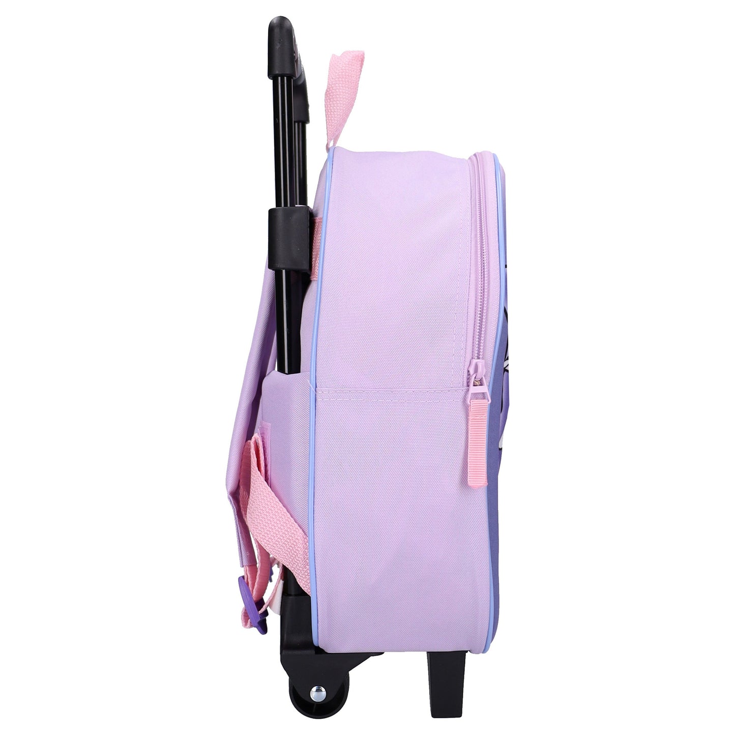 Sanrio Kuromi Kinder Trolley Rucksack 3D Schulrucksack Reisetasche mit Ziehgriff