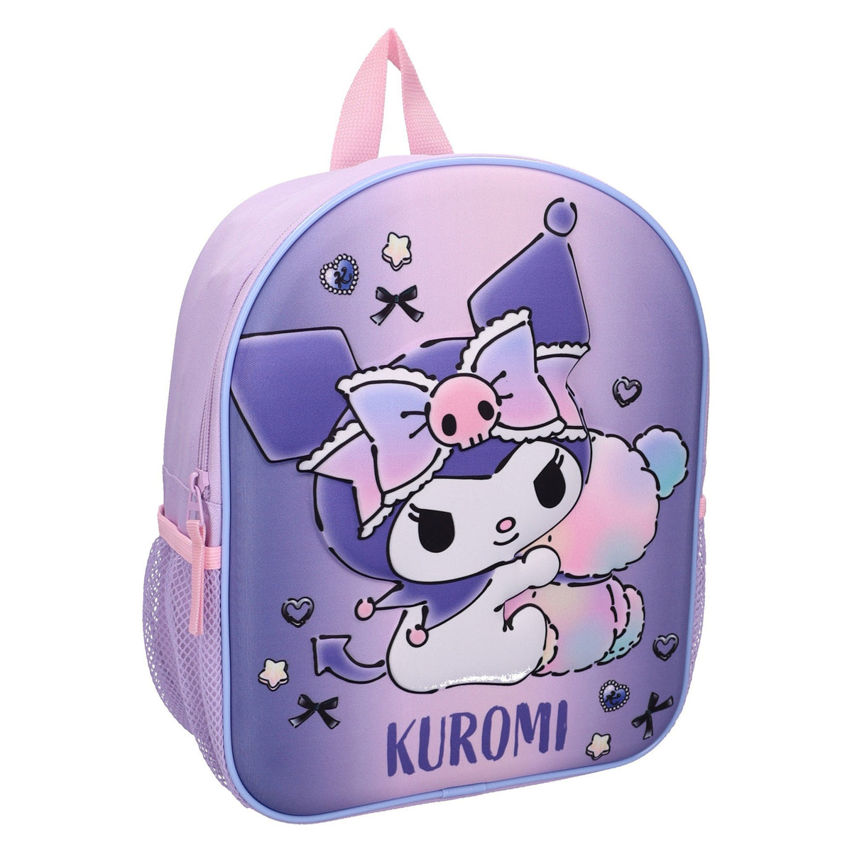 Sanrio Kuromi Bold Babes Kinder Rucksack 3D 3 Fächern für Kita Schule