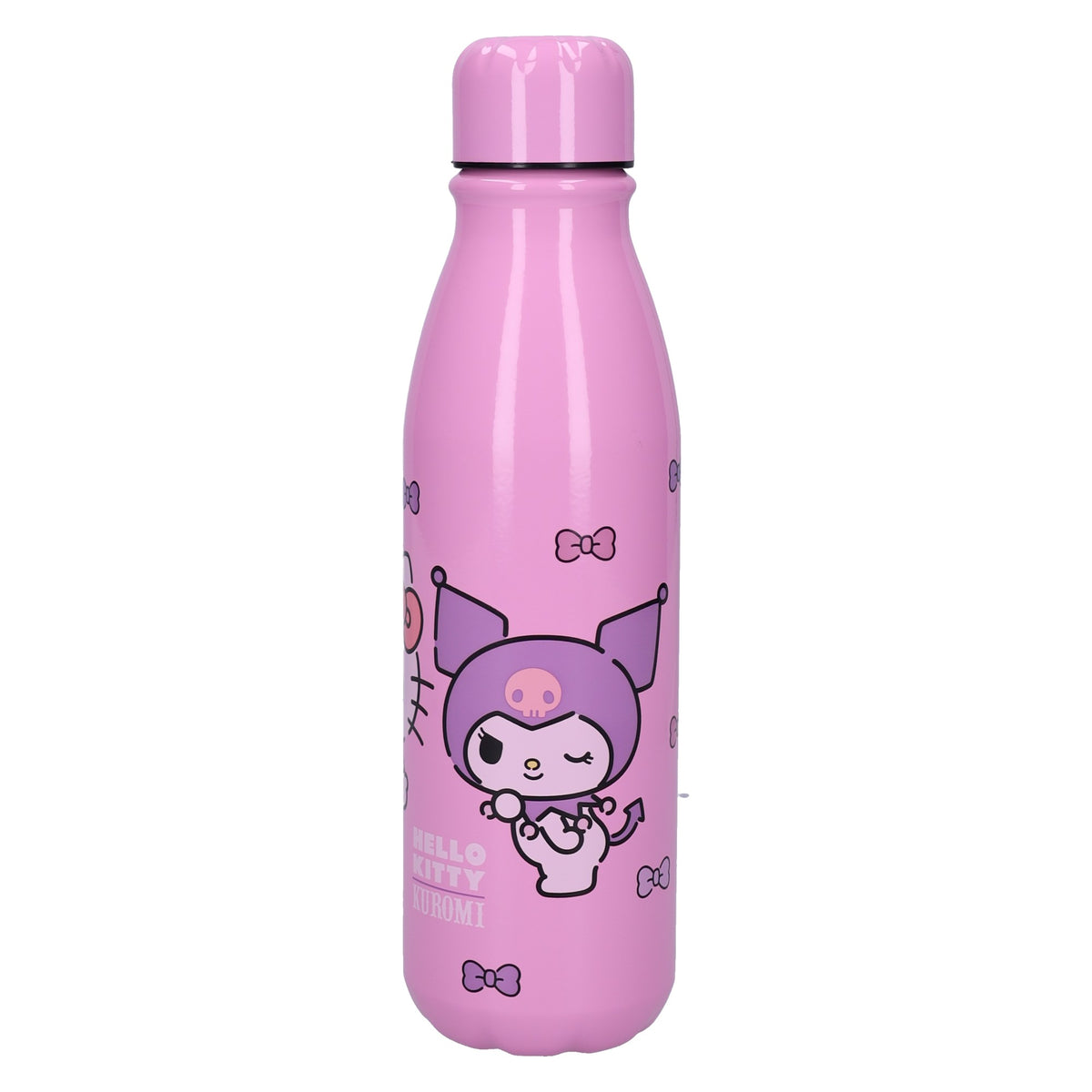 Sanrio Hello Kitty Kuromi Trinkflasche 600 ml leicht für Kita Schule Freizeit und Ausflüge