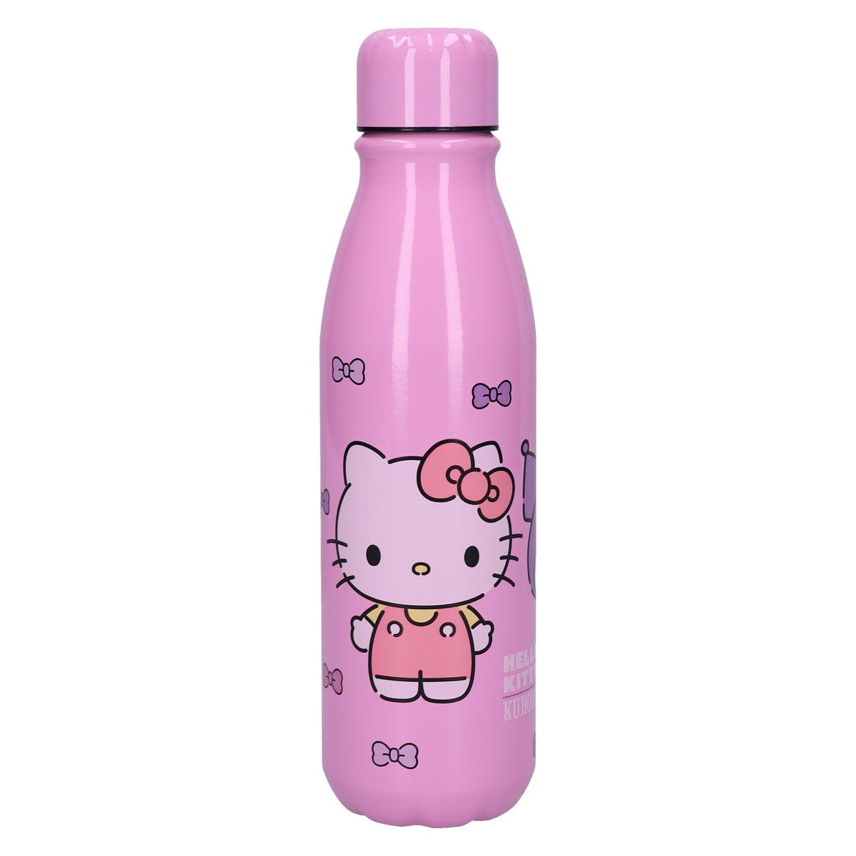 Sanrio Hello Kitty Kuromi Trinkflasche 600 ml leicht für Kita Schule Freizeit und Ausflüge