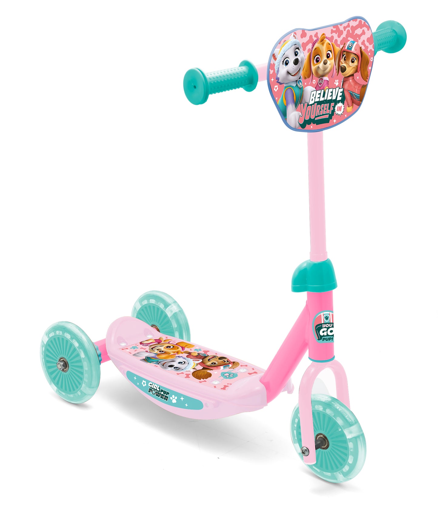 3-Rad Kinderroller – Paw Patrol Design für Mädchen & sicheres Fahren