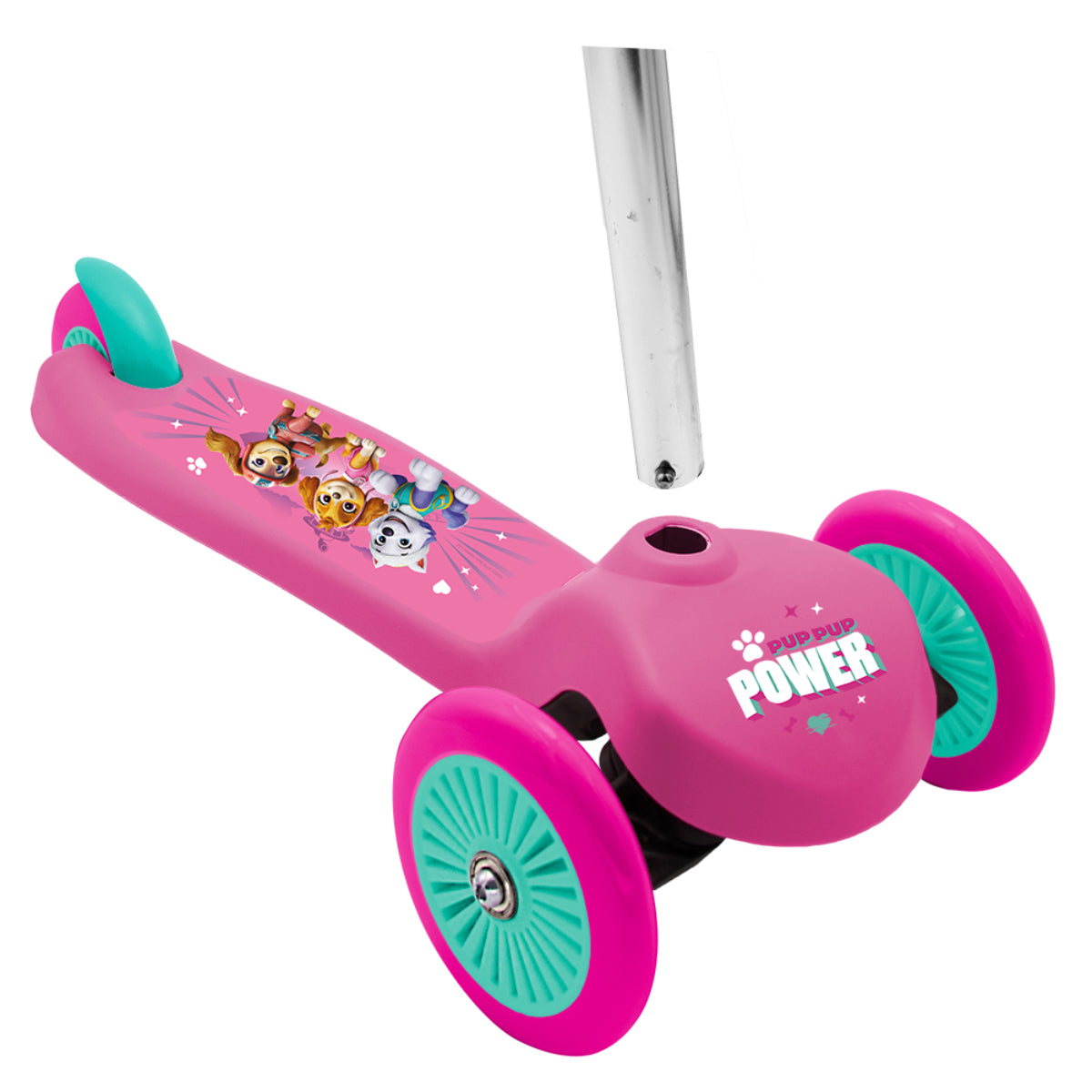 Paw Patrol Mädchen 3-Rad Scooter mit Lean-to-Steer-System und Fußbremse