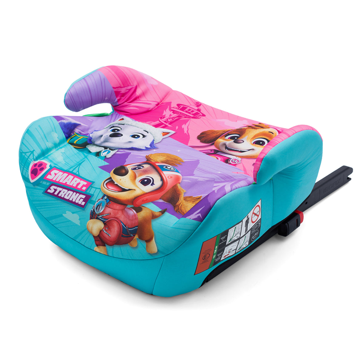 PAW PATROL Mädchen Booster Kindersitz R129, Hochwertiges Material für Kinder zwischen 125-150 cm