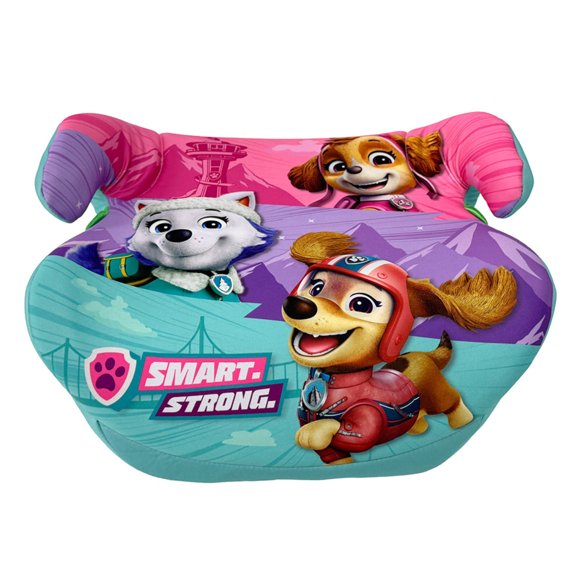 PAW PATROL Mädchen Booster Kindersitz R129, Hochwertiges Material für Kinder zwischen 125-150 cm