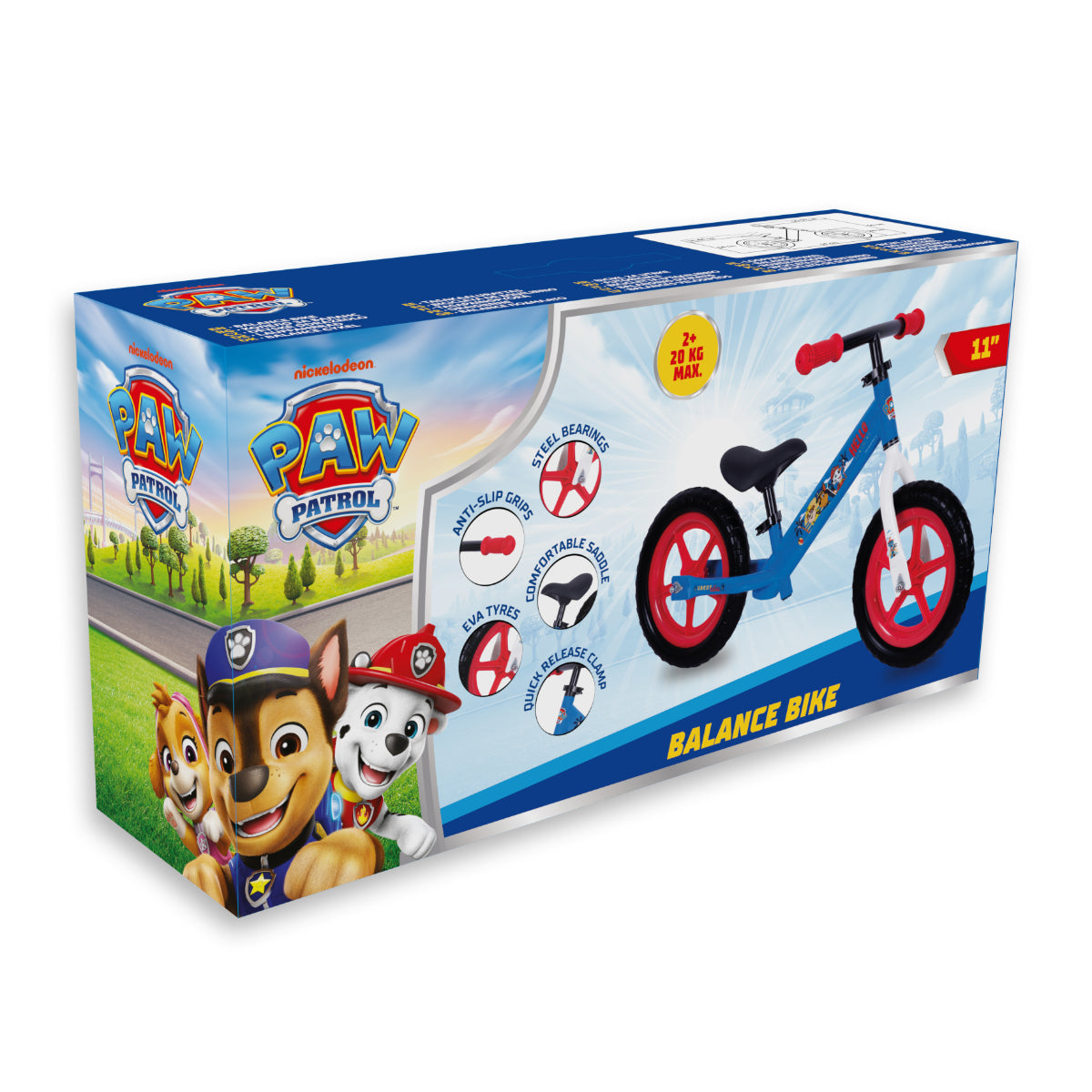 Paw Patrol Sicheres Lernrad für Kinder ab 2 Jahr Kleinkind Laufrad