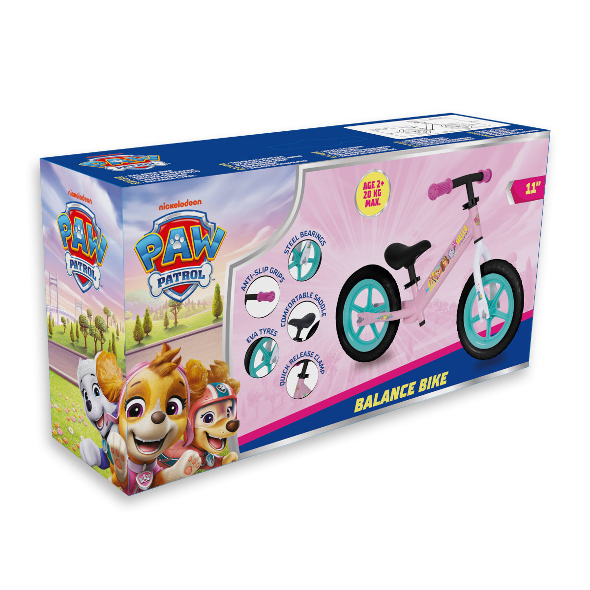 Paw Patrol Sicheres Lernrad für Kinder ab 2 Jahr Kleinkind Laufrad