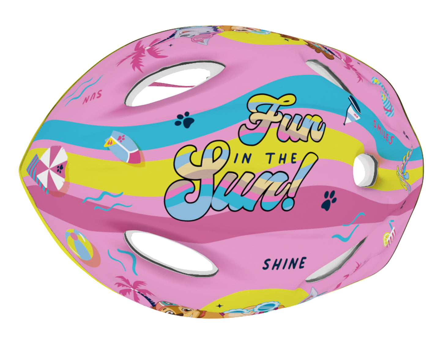 Paw Patrol Girls Kinderfahrradhelm Fahrradhelm Schutzhelm 52 bis 56 cm für Fahrrad Roller und Skates